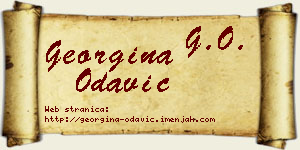 Georgina Odavić vizit kartica